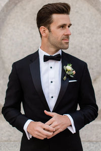 Men Black Blazer Tuxedo Wedding Blazer Slim Fit Coat Sainly
