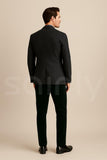 Men's Emerald Green Velvet Formal Trouser