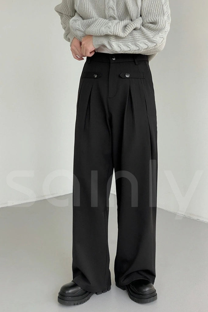 Black flared men trousers perfect for evening events and parties