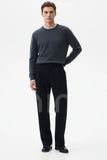 Black wide leg men’s trousers
