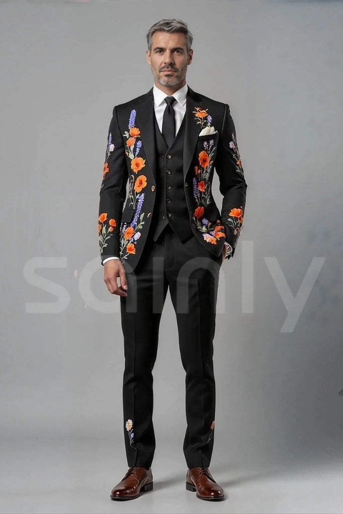 men-embroidery-customized-black-suit-prom-wedding-suit-bespoke-suits