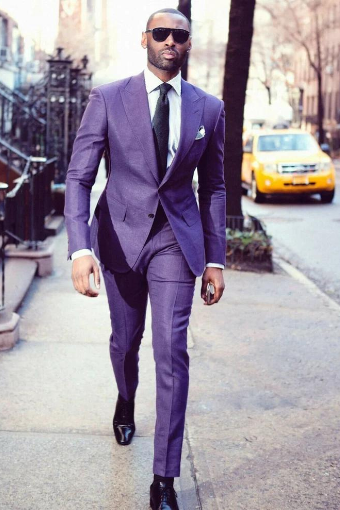 Purple suit outlet