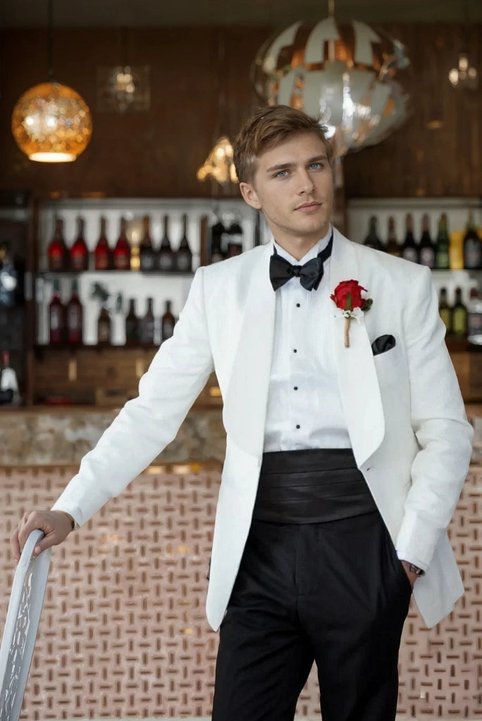 White Tuxedo Jacket Wedding Groom Coat & Tuxedo Dinner Party Wear Coat 32 White Tuxedo Jacket Wedding Groom Coat & Tuxedo Dinner Party Wear Coat 32