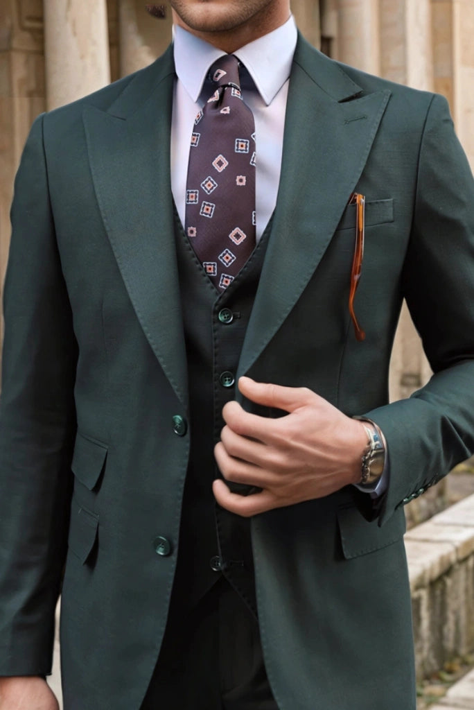 Three Color Suit Options Buy Men's Designer Three-piece Suit For Wedding