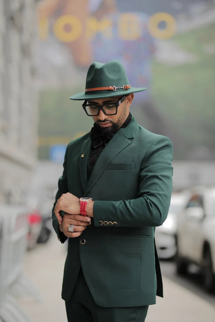 Men Green Three Piece Suit Wedding Suit Emerald Green Wear Bespoke Him 54 / 42 Men Green Three Piece Suit Wedding Suit Emerald Green Wear Bespoke Him 54 / 42