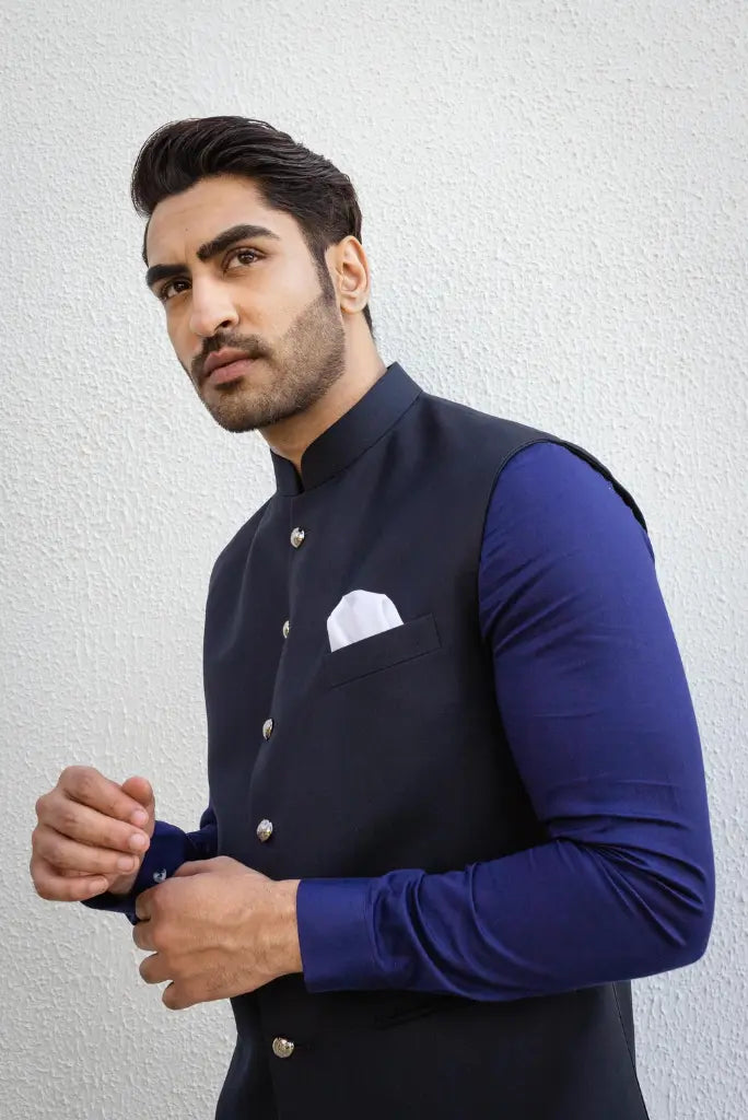 Men Half Jacket Wedding Wear Classic Indian Ethnic Half Jackets Sainly 32