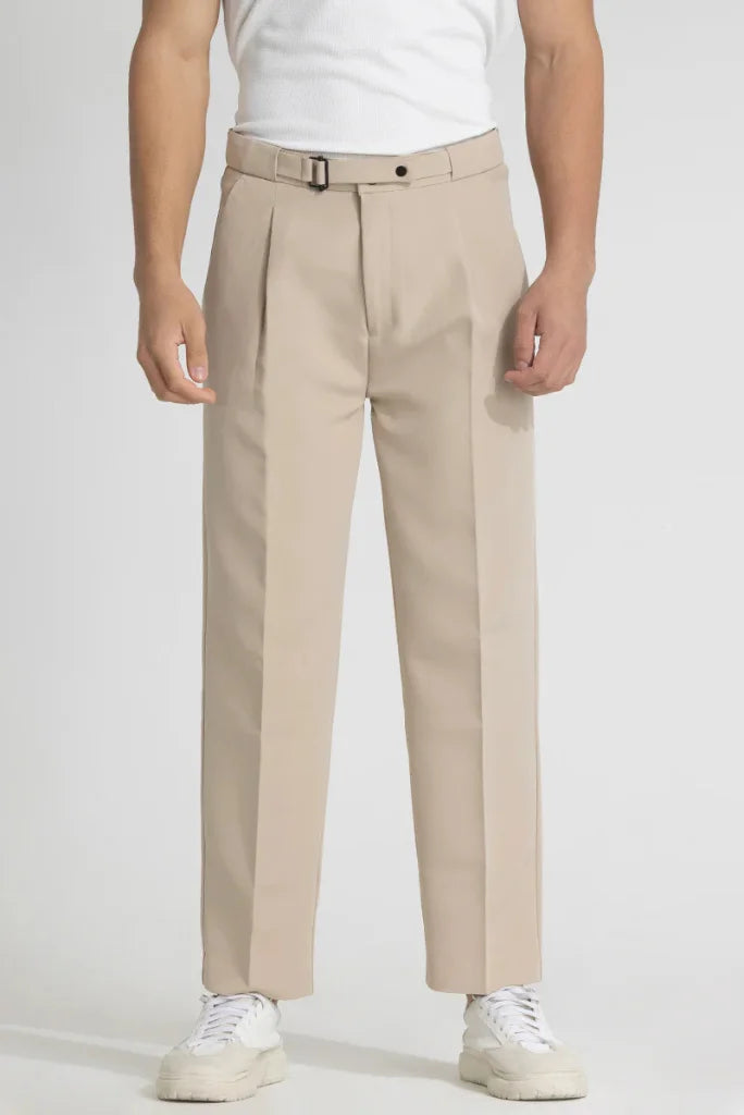 korean style dress pants Korean Style Trouser Classic Relaxing Pant Party Wear Pant Korean 46 / Beige
