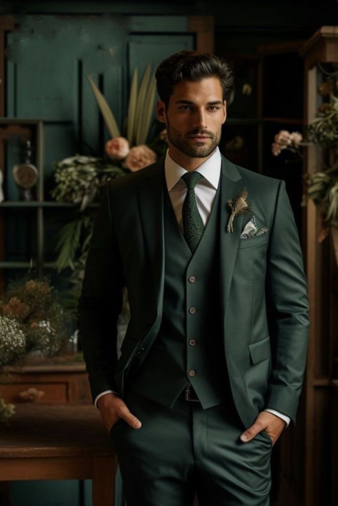 mens-premium-hunter-green-stylish-3-piece-suit-elegant-bespoke-mans-formal-fashion-suit-dinner-wear-for-him