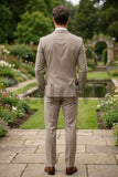 Cream formal stylish party wear suit for men