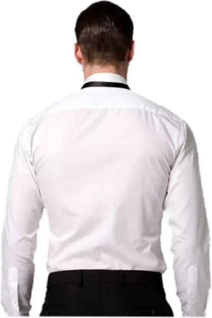 Men's White Tuxedo Dress Shirt, Pintex Shirt Trending For Men's XXS