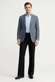 Men office wear black regular fit trouser