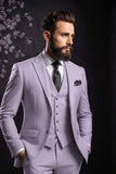 Men 3 Piece Suit Purple | Wedding Suit | Party Wear Suit | Sainly