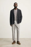 Mens light gray office wear pants