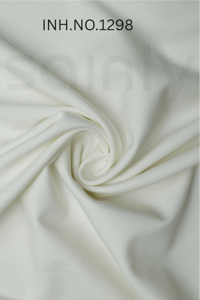 Sainly Off White 4 Way Stretch Fabric Swatches INH.No.1298