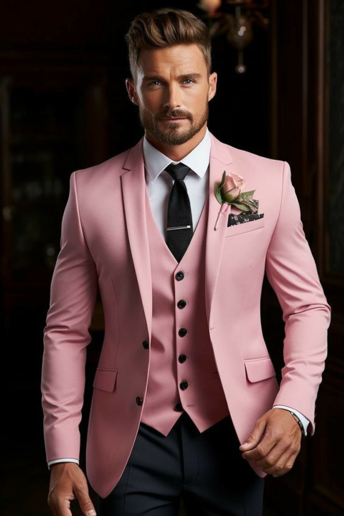 Pink and black blazer mens online