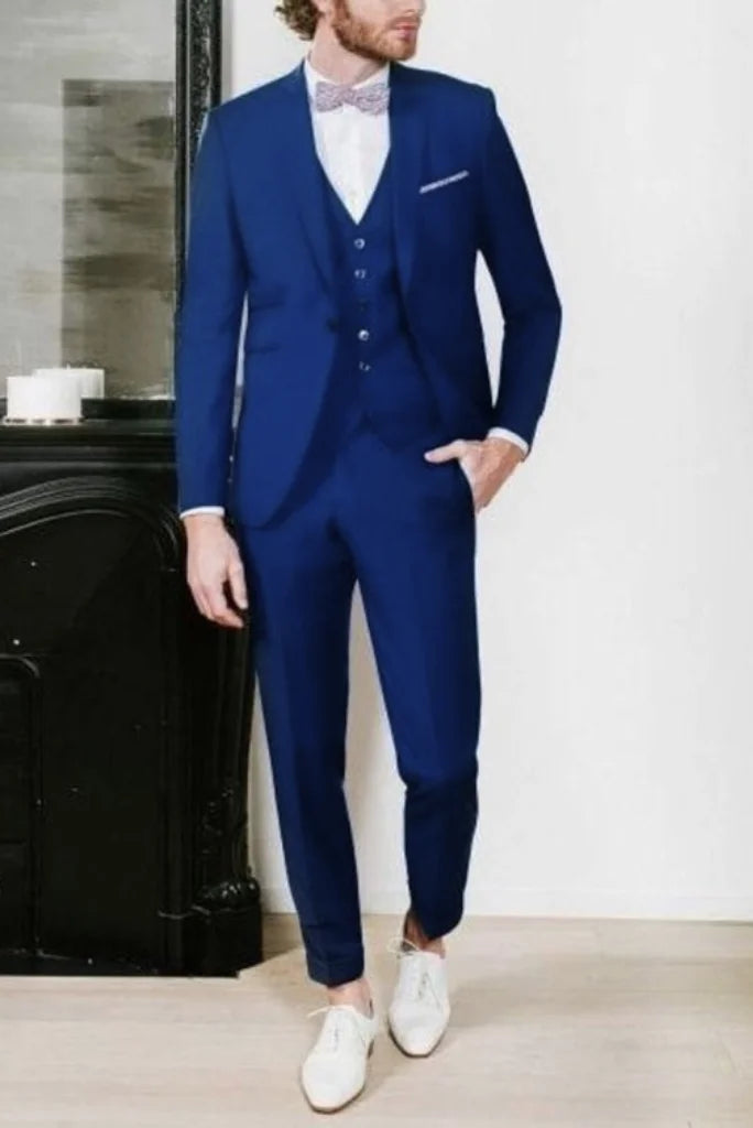 royal blue dress suit Men Premium Royal Blue suit | 3 Piece Suit | Wedding Suit