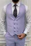 Men Purple Waistcoat Wedding Wear For Men Light Purple Waist Coat Prom Wear Gift For Him