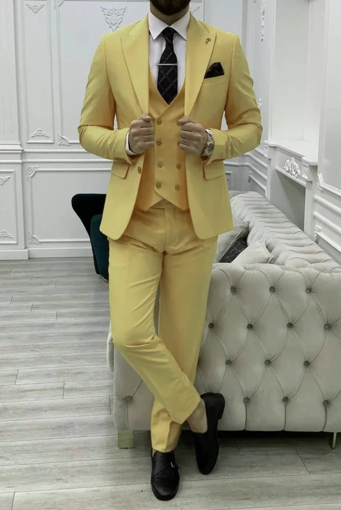 Hot yellow wedding suit Clearance Black Friday