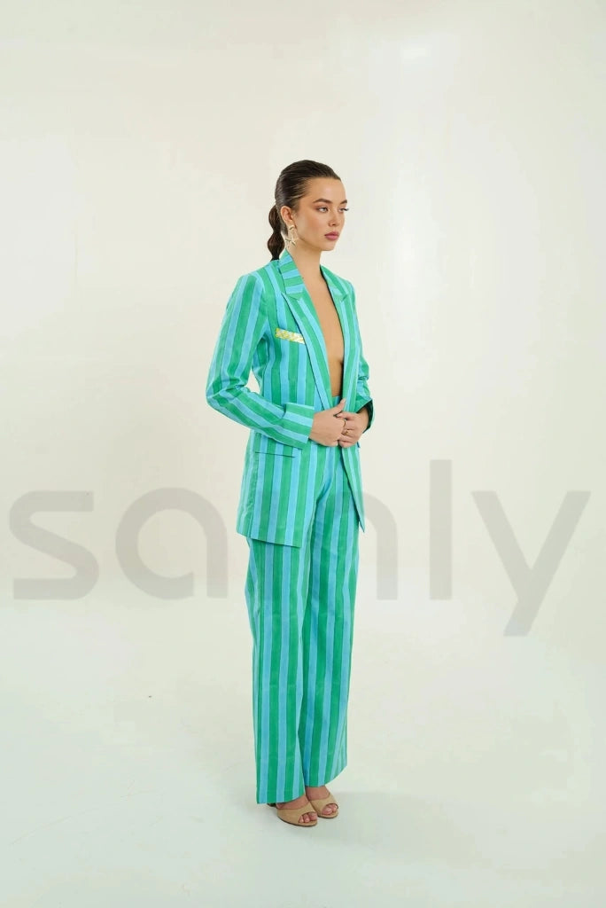 handblock-printed-stripes-co-ord-set-green-blue-cotton-suit-for-women