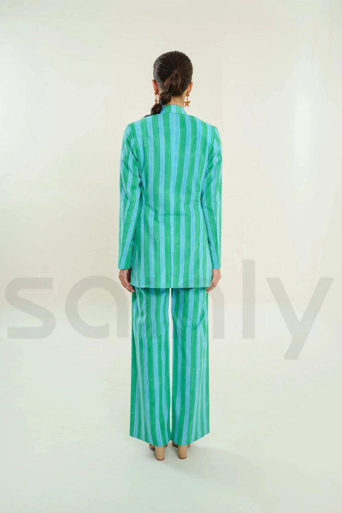 handblock-printed-stripes-co-ord-set-green-blue-cotton-suit-for-women