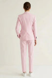 Women Misty Rose Pink 2 Piece Suit