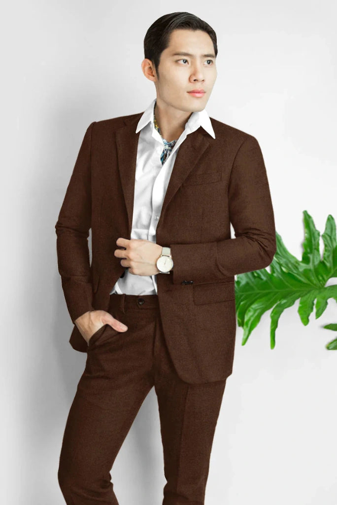 Rust Tweed Exclusive Tweed Blazers at Sainly