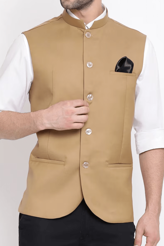 Men Nehru Jacket Formal Wedding Half Jacket Beige Diwali Jacket Sainly 32 Men Nehru Jacket Formal Wedding Half Jacket Beige Diwali Jacket Sainly 32