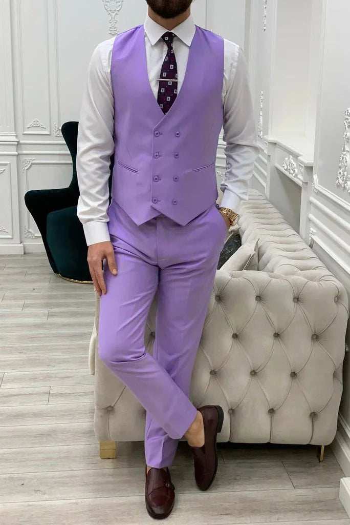 Purple Waistcoat Mens Wedding Vest Coat Purple Groomsmen Wear Sainly 40 Purple Waistcoat Mens Wedding Vest Coat Purple Groomsmen Wear Sainly 40
