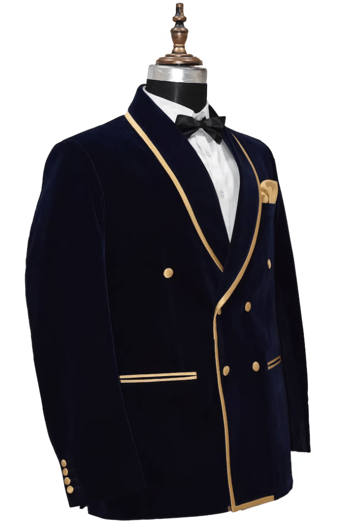 Men Smoking Black Jacket Velvet Black Coat Winter Black Jackets Sainly 40