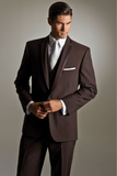 Men Brown Suit Tuxedo Slim Fit Wedding Wear Dinner Suit Sainly
