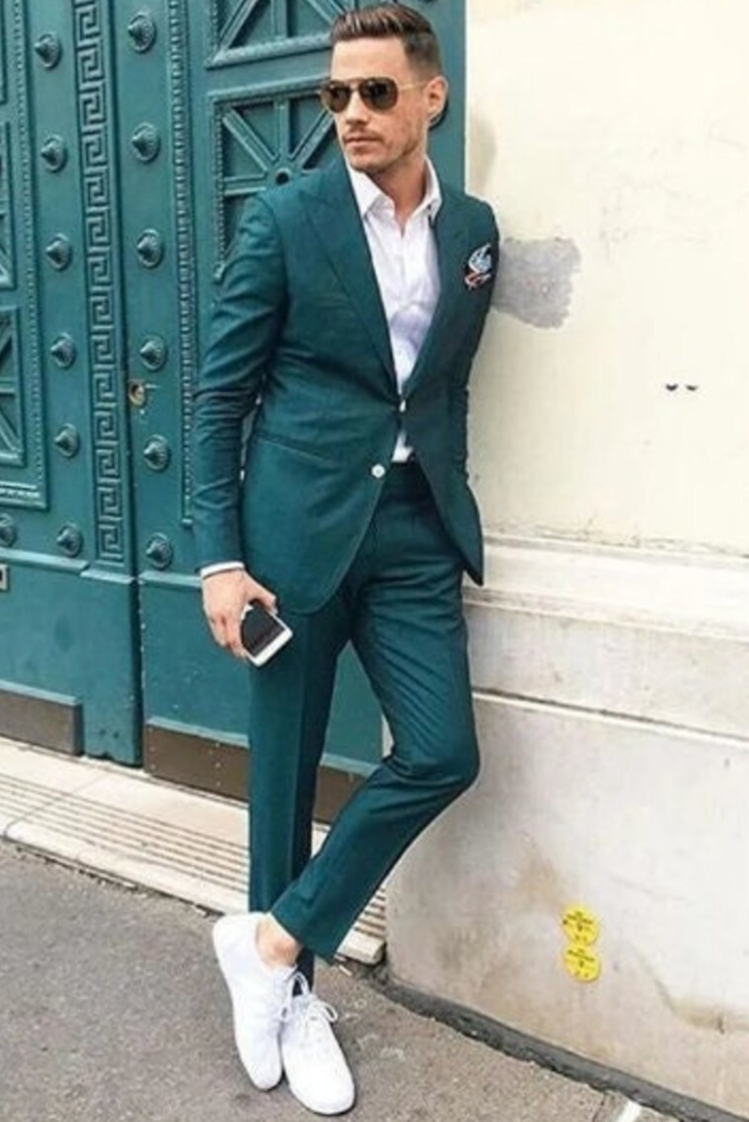 Men Green Two Piece Suit Wedding Green Suit Formal Dinner Suits Sainly
