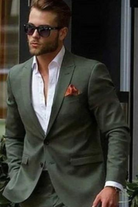 Olive Green Blazer Men Formal Green Coat Wedding Blazer Sainly