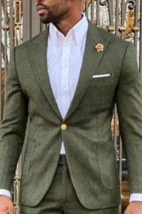 Olive Green Blazer Men Formal Green Coat Wedding Blazer Sainly