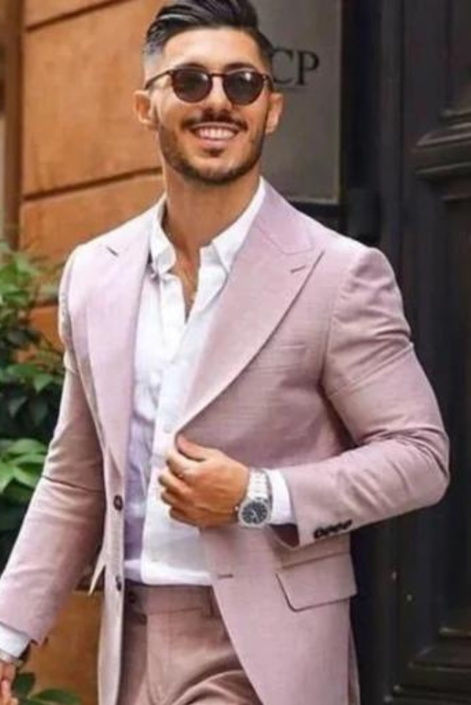 Mens Pink Blazer Wedding Pink Coat Dinner Blazer Formal Coat Sainly 36