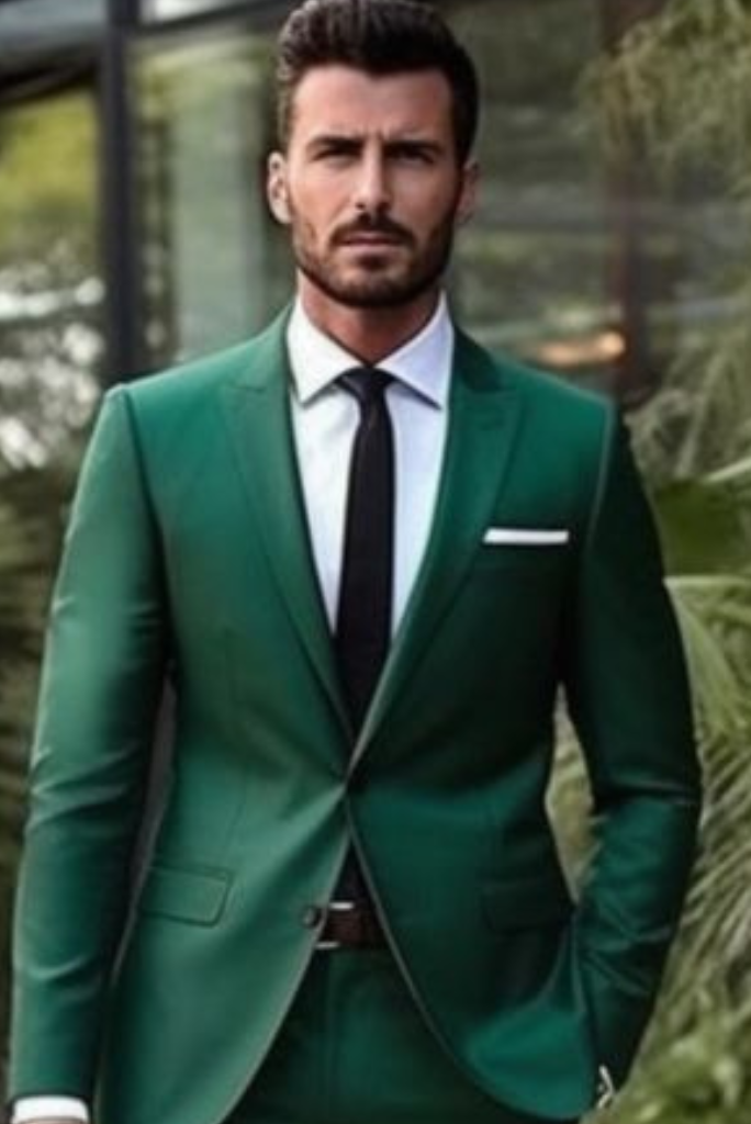 Mens Green Coat Green Blazer Slim Fit Coat Wedding Blazer Sainly