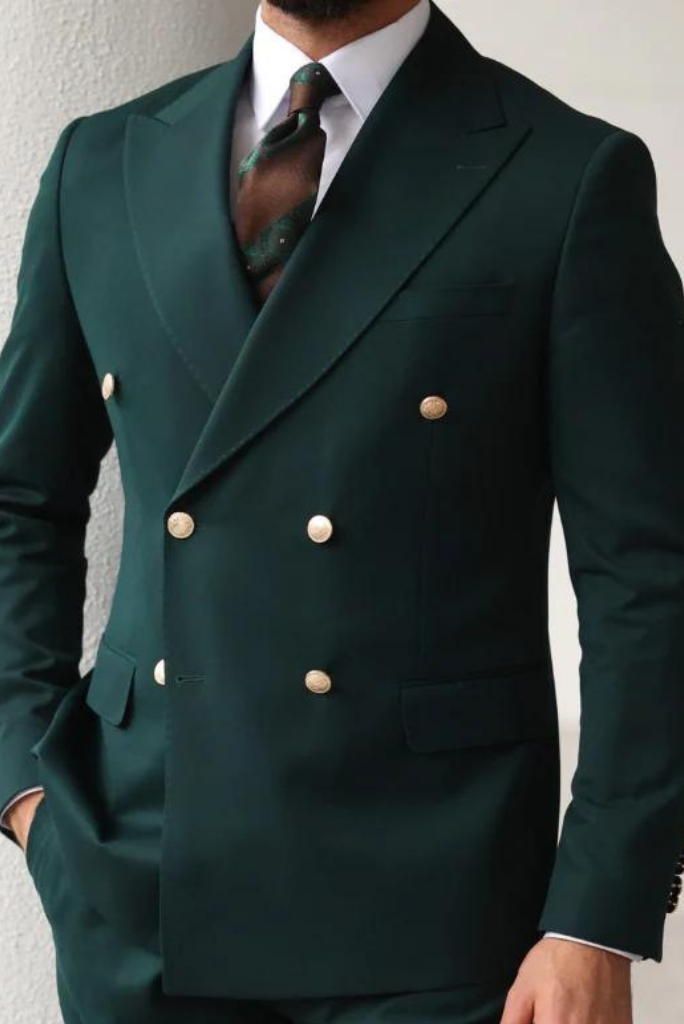 Mens Green Coat Breasted Green Coat Wedding Coat Formal Sainly