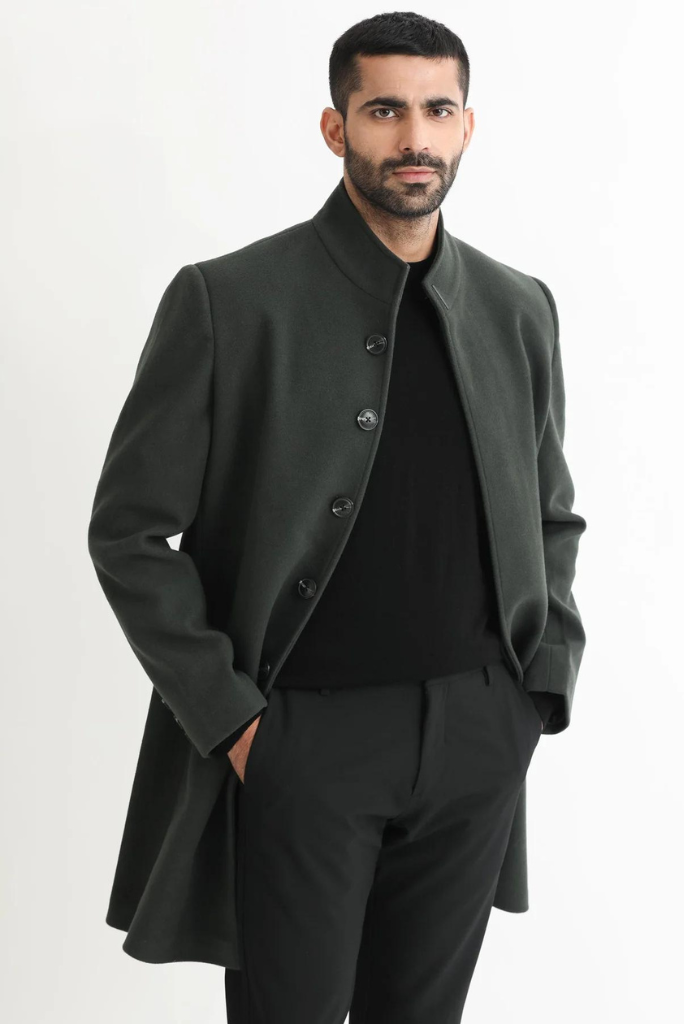 Man Green Coat Trench Coat Vintage Green Jacket Over long Coat Sainly 44 Man Green Coat Trench Coat Vintage Green Jacket Over long Coat Sainly 44
