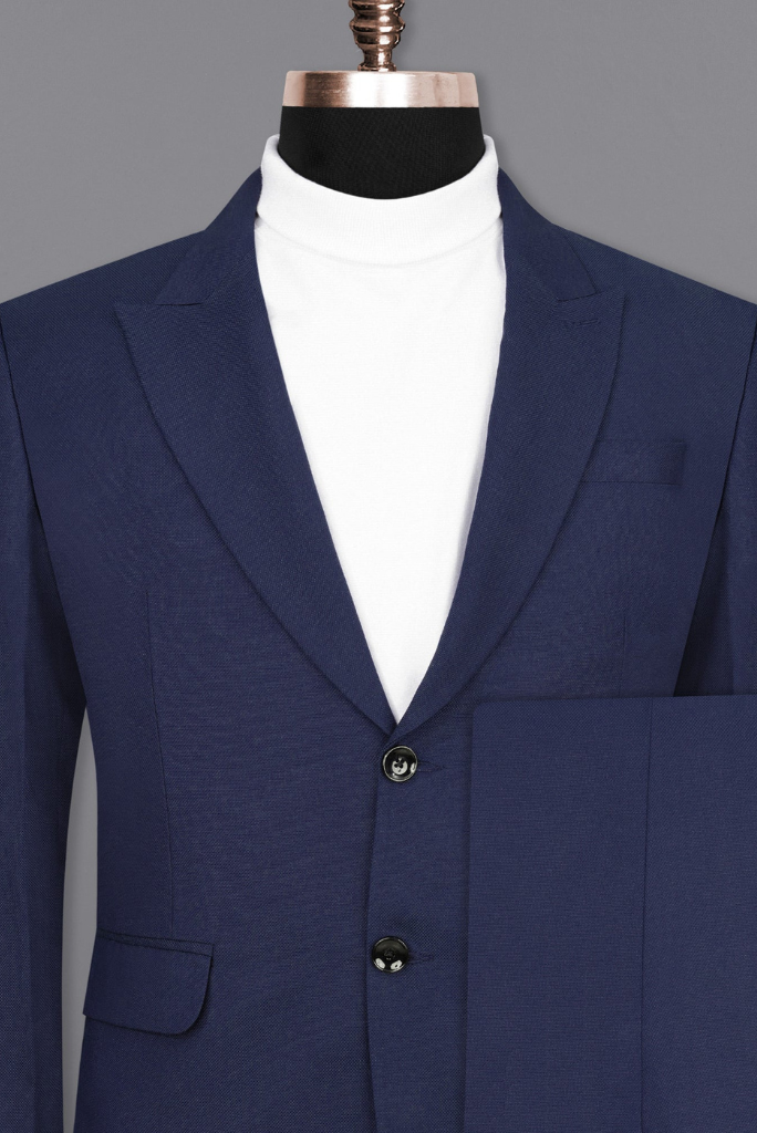 Stylish Mens Royal Blue 3 Piece Suit At Sainly