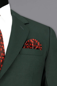 Man Green Two Piece Suit, Wedding Suit, Dinner Suit, Slim Fit Suit, Formal Elegant Suit, Bespoke Mens