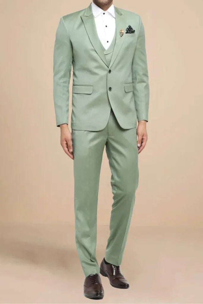 Men's Sage Green Double Breasted Dinner Suit Online 40 / 38