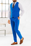 Men Blue 3 Piece Suit Bespoke Wedding Suit Elegant Suit Set Sainly