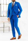 Blue 3 Piece Suit Men Formal Suit Wedding Elegant Suit Dinner Suit Party Wear Bespoke Tailoring
