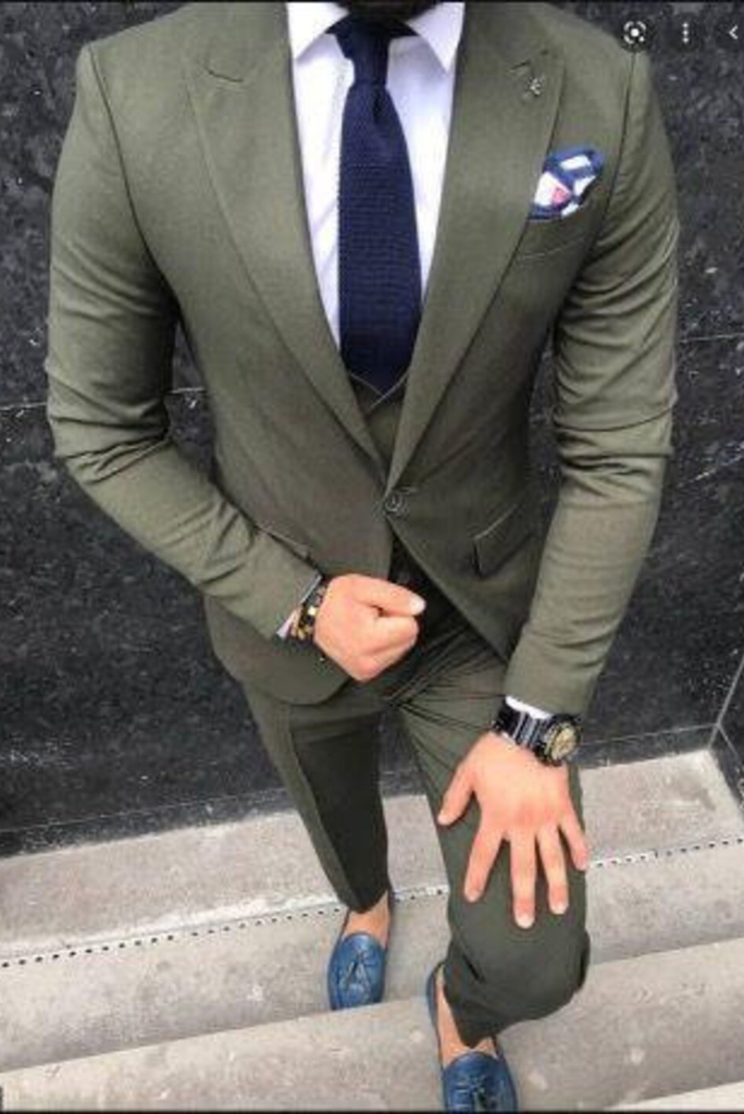Buy An Affordable And Trendy Olive Color Mens Suit– SAINLY