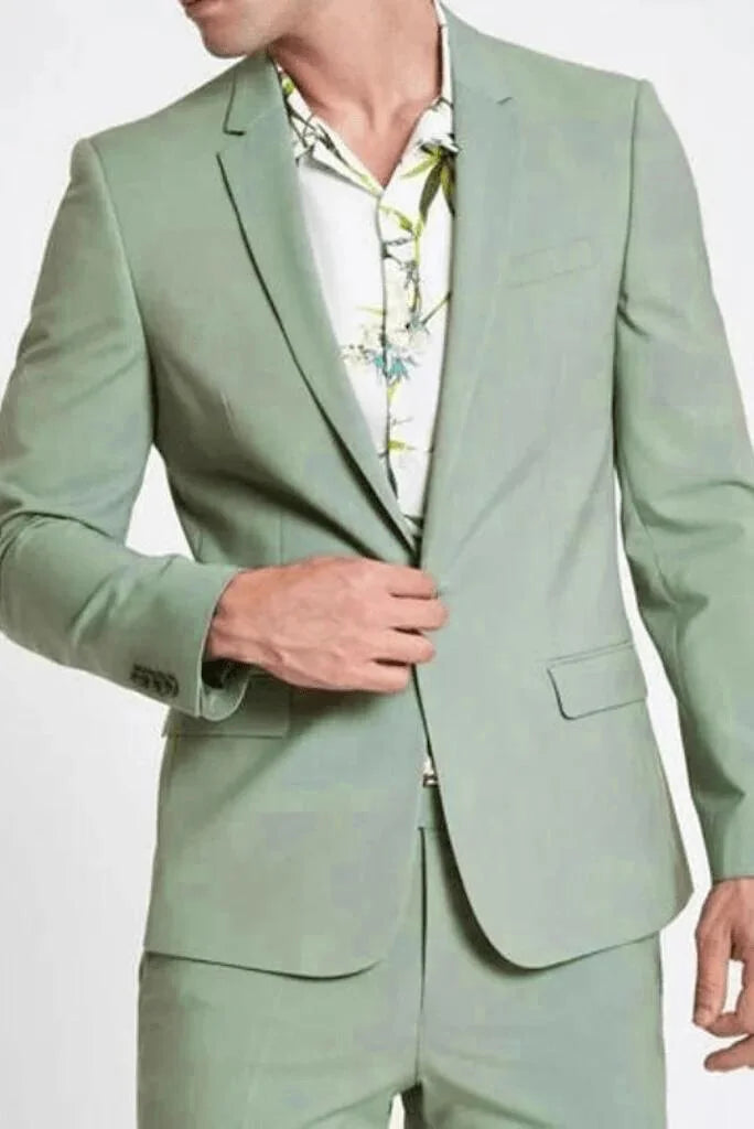 Men Suits Sage Green | 2 Piece Suit | Formal Suits | Wedding Suits
