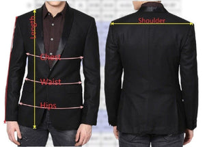 Men Double Breasted Coat Double Breasted Black Blazer Black Coat Sainly