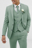 Men Sage Green 3 Piece Suit | Engagement Suit | Dinner Suit | Sainly