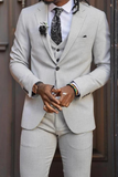 Men Grey Suit 3 Piece Suit Wedding Suit Slim Fit Suit Sainly