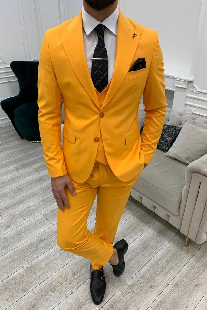 Yellow 2025 coat pant