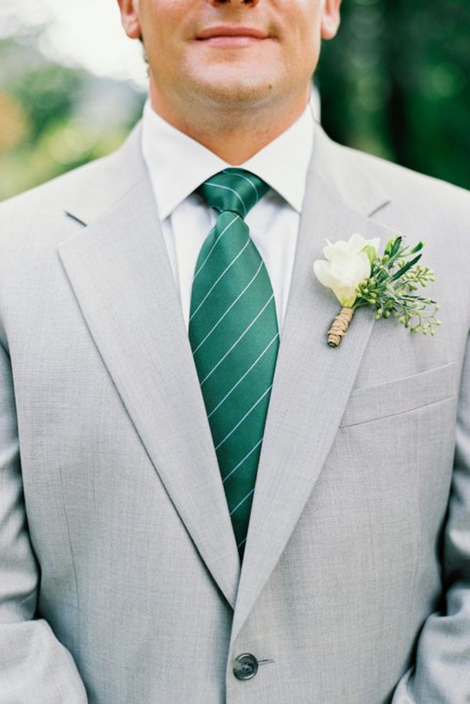 Men 2 Piece Grey Suits Wedding Slim Fit One Button suit Sainly