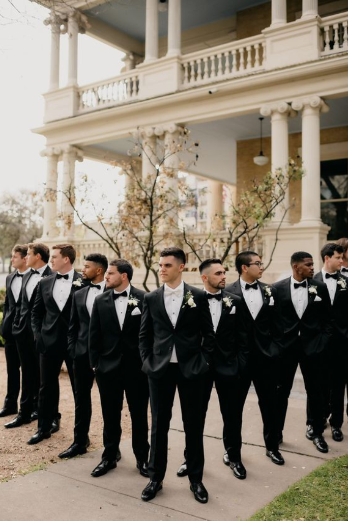 Men Two Piece Suit Black Tuxedo Slim Fit Suit Wedding Suits Sainly